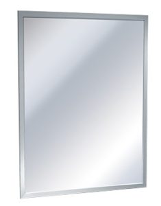 מראה זכוכית תקנית מסגרת נירוסטה שירותי נכים