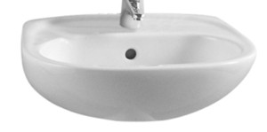 כיור לשירותי נכים נגישים, כיור נגיש עם מידות בהתאם לתקנות הנגישות עבור שירותים לנכים או תא משולב