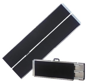 רמפה לכיסא גלגלים לנכים - כבש נייד לכיסא גלגלים מתקפל לארבע, ניתן לנשיאה ומתקפל לארבע לחסכון במקום או להכנסה לרכב. רמפות לנכים ניידות או קבועות, בגדלים שונים.